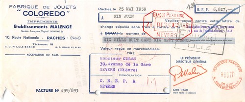 1959 fabrique jouets - 1959, de